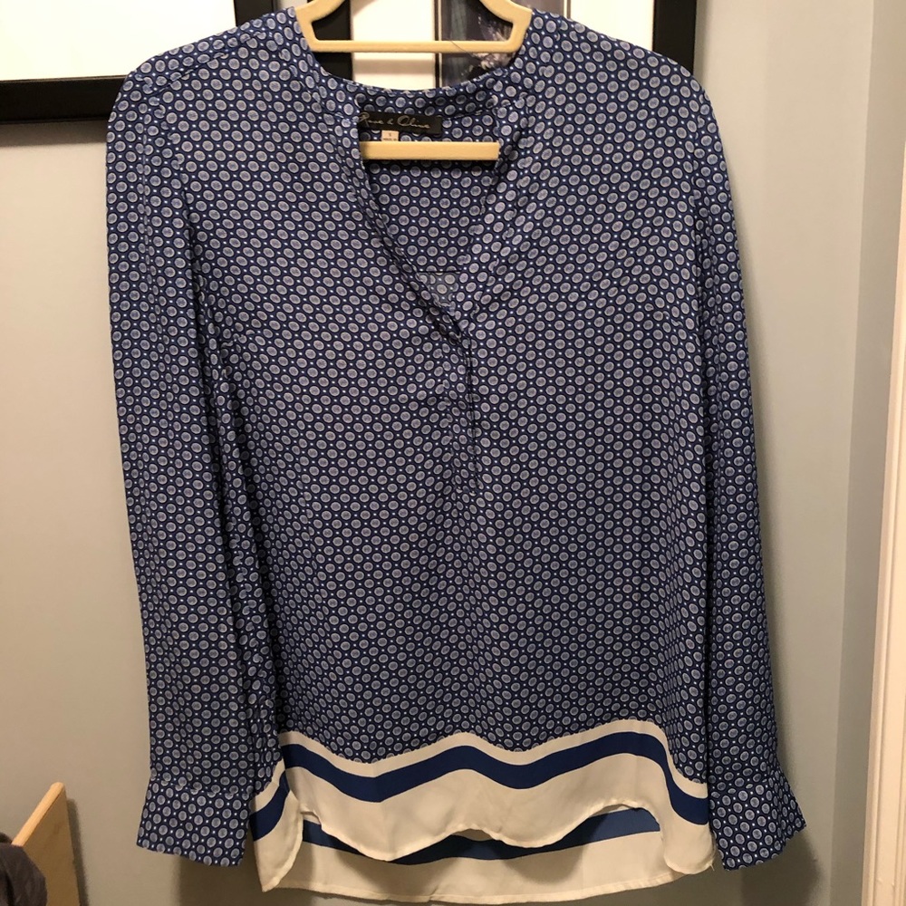 Rose & olive blouse